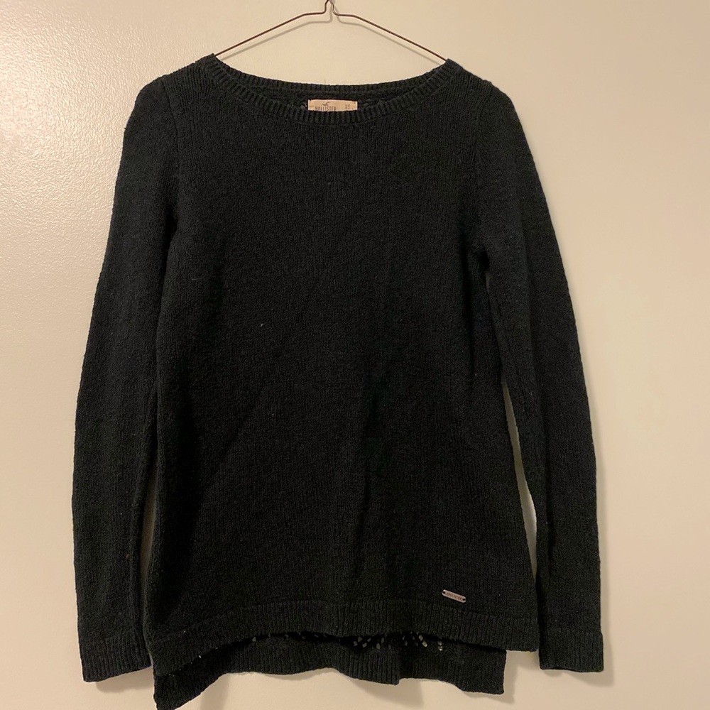 Ladies hollister black sweater